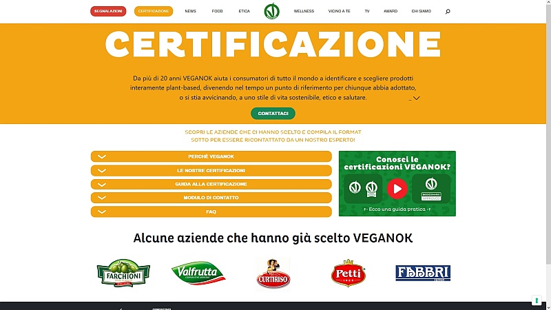 Certificazione Veganok